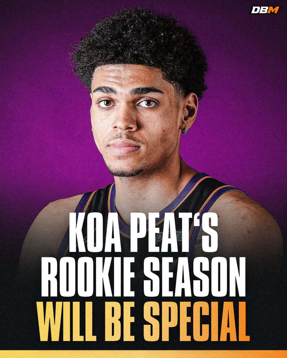 DevinBookerMuse's tweet photo. Koa Peat’s rookie season will be special.

The No. 30 pick showed plenty of flashes in Summer League, averaging:

🔸 16.8 PPG
🔸 4.8 RPG
🔸 2.3 APG
🔸 1.5 SPG
🔸 51.0 FG%

His size, toughness and versatility are exactly what the Suns need, and he has all the tools to be a difference-maker on the court.

The next chapter starts now.