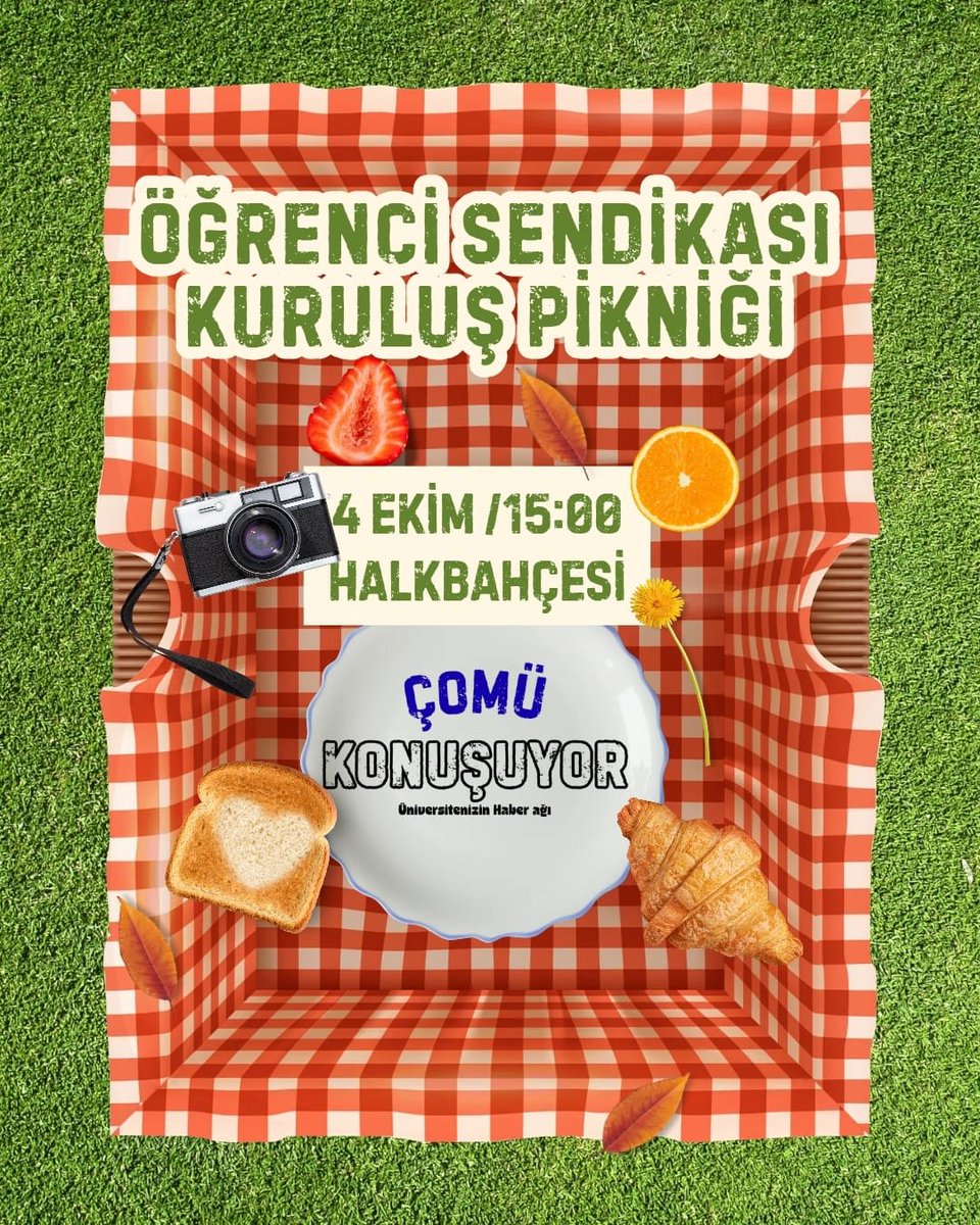 comukonusuyor's tweet photo. Öğrenci Sendikası Çanakkale Meclisi kuruluş pikniğine tüm ÇOMÜ'lü sıra arkadaşlarımızı bekliyoruz. Sen de çayını, kahveni, termosunu al gel;
daha özgür, daha güvenli, hepimizin yönettiği eşit bir kampüs için sen de Öğrenci Sendikası'na katıl! https://t.co/NwnFxBcUBK