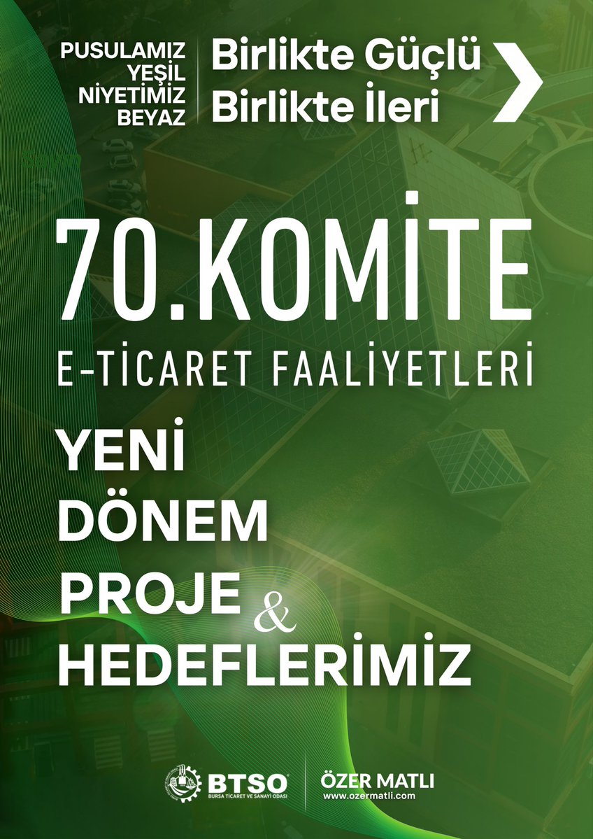 OguzKemalTuran's tweet photo. BTSO 70. Meslek Komitesi E-Ticaret Faaliyetleri için, sahadan gelen tecrübemiz ve somut projelerimizle göreve hazırız.

E-ticareti, e-ticaret yapanlar yönetecek.

Bursa için, sektörümüz için çalışmaya hazırız.

Özer Matlı ile Pusulamız Yeşil, Niyetimiz Beyaz! https://t.co/NJwJQHjGkt
