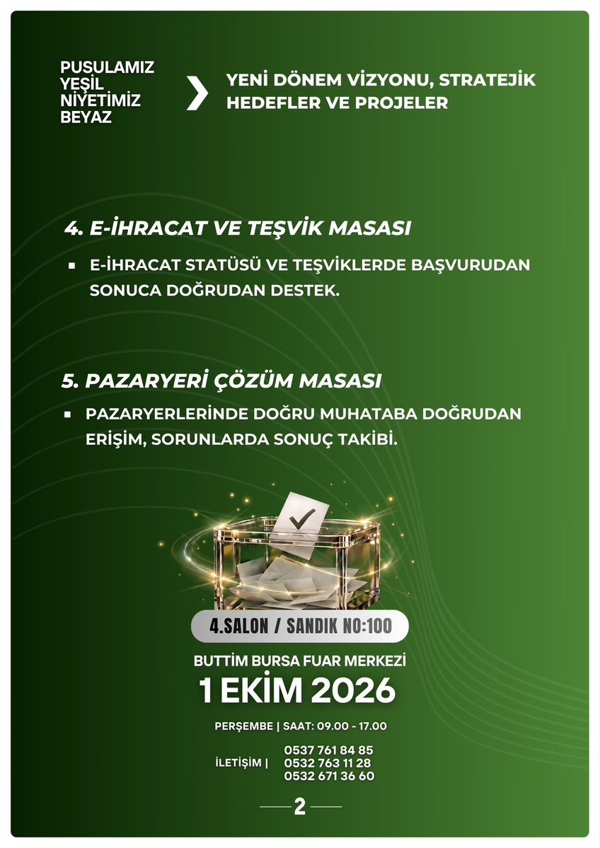 OguzKemalTuran's tweet photo. BTSO 70. Meslek Komitesi E-Ticaret Faaliyetleri için, sahadan gelen tecrübemiz ve somut projelerimizle göreve hazırız.

E-ticareti, e-ticaret yapanlar yönetecek.

Bursa için, sektörümüz için çalışmaya hazırız.

Özer Matlı ile Pusulamız Yeşil, Niyetimiz Beyaz! https://t.co/NJwJQHjGkt