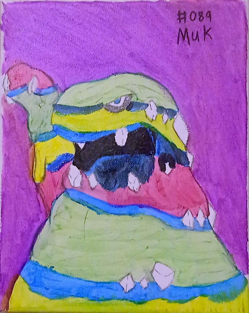 KadiWright3's tweet photo. Alolan Muk painting #Pokemonartㅤ #muk #painting #traditionalart https://t.co/u8HxRu8UZt