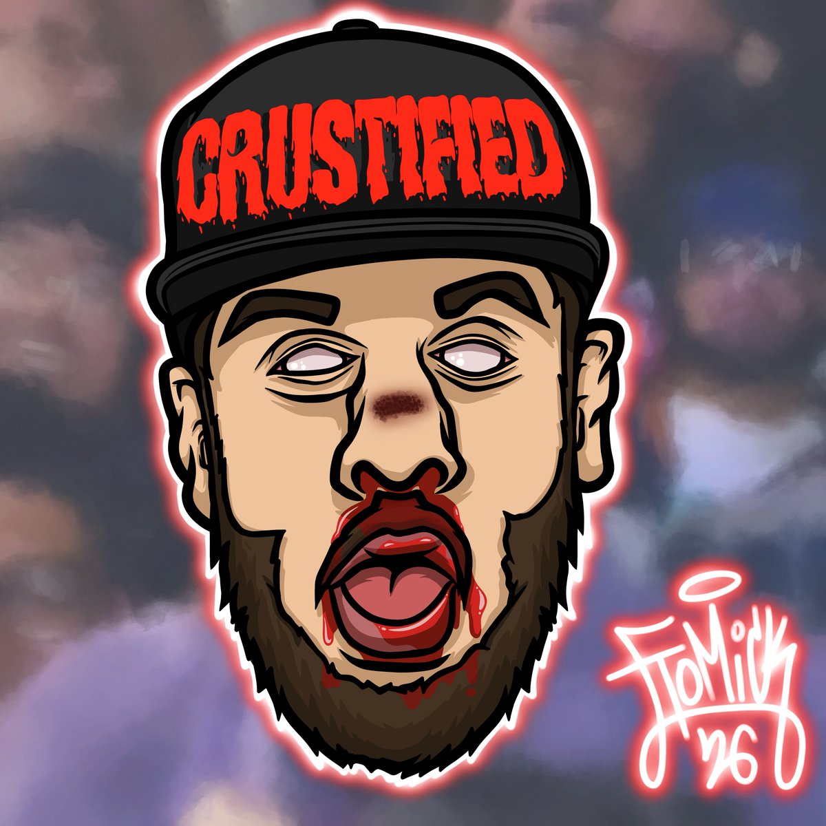 EtomickArt's tweet photo. Made a new Cranium Kreation of @RAtheRuggedMan. Couldn’t decide which hat design I liked so I made multiple. https://t.co/M53HUIhfe8