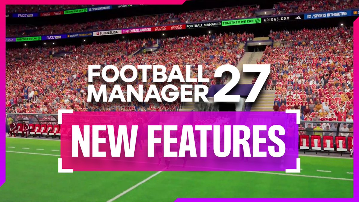 fmscout's tweet photo. 🚨 It’s #FM27 news time! 🤩🙌

@JakeCooperFM looks at the NEW features coming to FM27 after today’s announcement, as well as the game's now confirmed release date! 

What do YOU think to the latest features! 👀🤔

https://t.co/8xaTmQdPDb https://t.co/J9YDKQKsM7