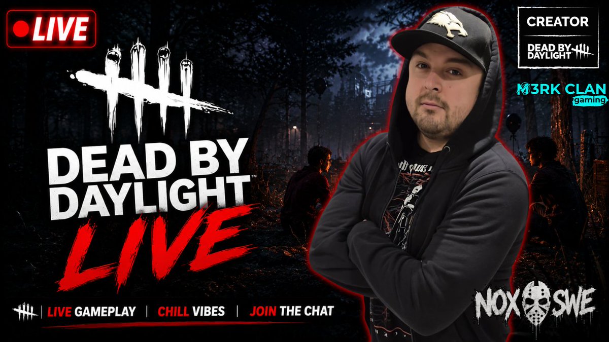 NoXswe's tweet photo. 🔴 WE'RE LIVE

🎲 RANDOM PERKS
🎮 DBD OPEN LOBBIES
🎁 MONTHLY GIVEAWAY
👀 DREAMHACK STOCKHOLM • NOV 27–29

Come hang out and join the chaos! 🖤
🔴 https://t.co/J6Zk445cyq

#DeadByDaylight #DBD #Twitch #DreamHack https://t.co/iTuhFmc2N3