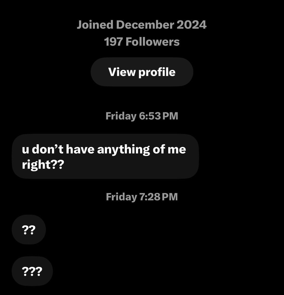 vicycle's tweet photo. this guy dmed me in a paranoid fit asking if i had a video he sent unsolicited with his face in it jacking off. apparently he liked what he saw because he ended up following me and going through my posts https://t.co/HOX5If90UB