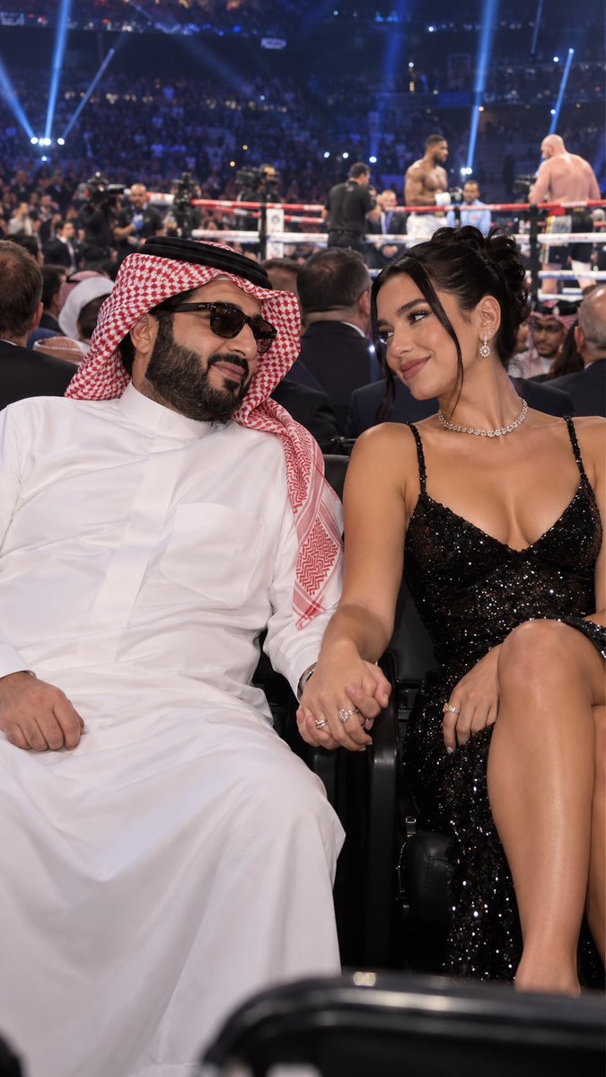AyeCali27's tweet photo. The only thing I got out of that presser is Turki is horns for Dua Lipa… https://t.co/mgSqUc7jli