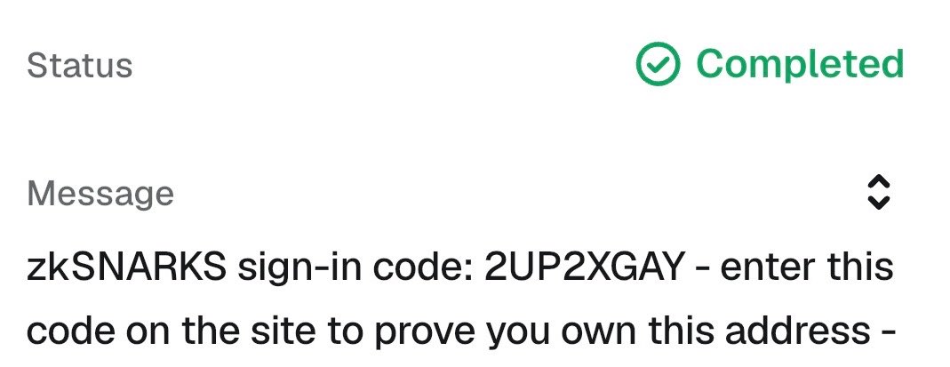 beijingdou's tweet photo. Logged into the @zksnarks_ site today and the universe used the 2FA to send me a message about my portfolio. https://t.co/vhci0tHbXl