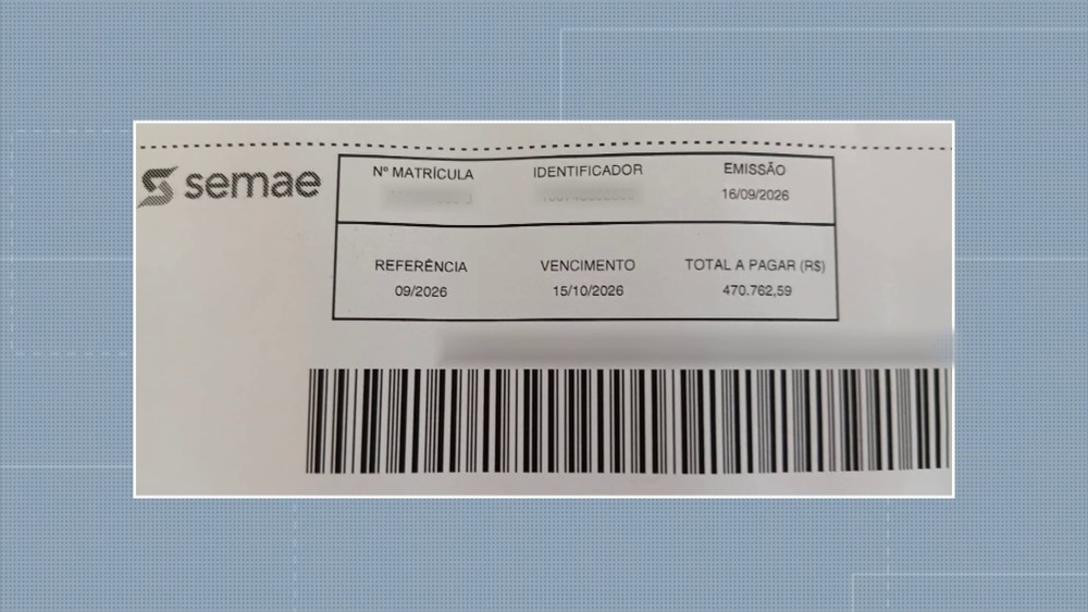 g1's tweet photo. Moradora recebe conta de água no valor de quase meio milhão de reais no interior de SP https://t.co/0V6FhqViE3 https://t.co/2YTaMHr71m