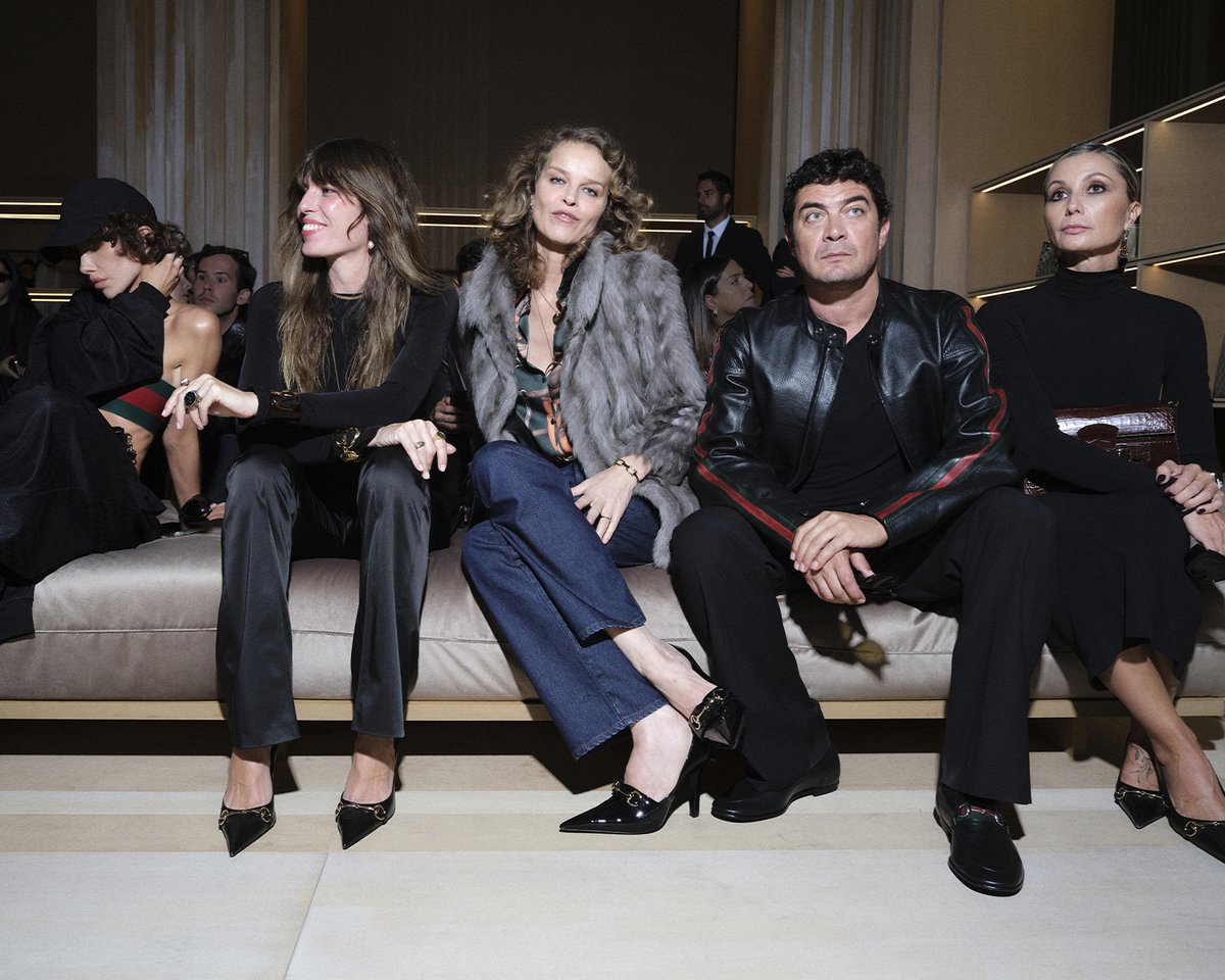 gucci's tweet photo. GUESTS    
 
#RomeoBeckham, #CarineRoitfeld, #FrancescoGheghi, Brand Ambassadors #SongWeiLong, @Billkin_Ent, and @PPKrit_Ent, #NadiaLeeCohen, #LouDoillon, #EvaHerzigova, #RiccardoScamarcio, and #AnnaFerzetti at #GucciTheStoreShow.  
 
#Bbillkin #PPKritt https://t.co/qDB3w2HJa2