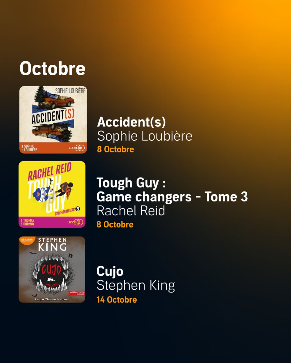 AudibleFr's tweet photo. Quel sera votre premier crush audio d’octobre ? 👀

https://t.co/mHhMLs18r3 https://t.co/aovKIhrJXC
