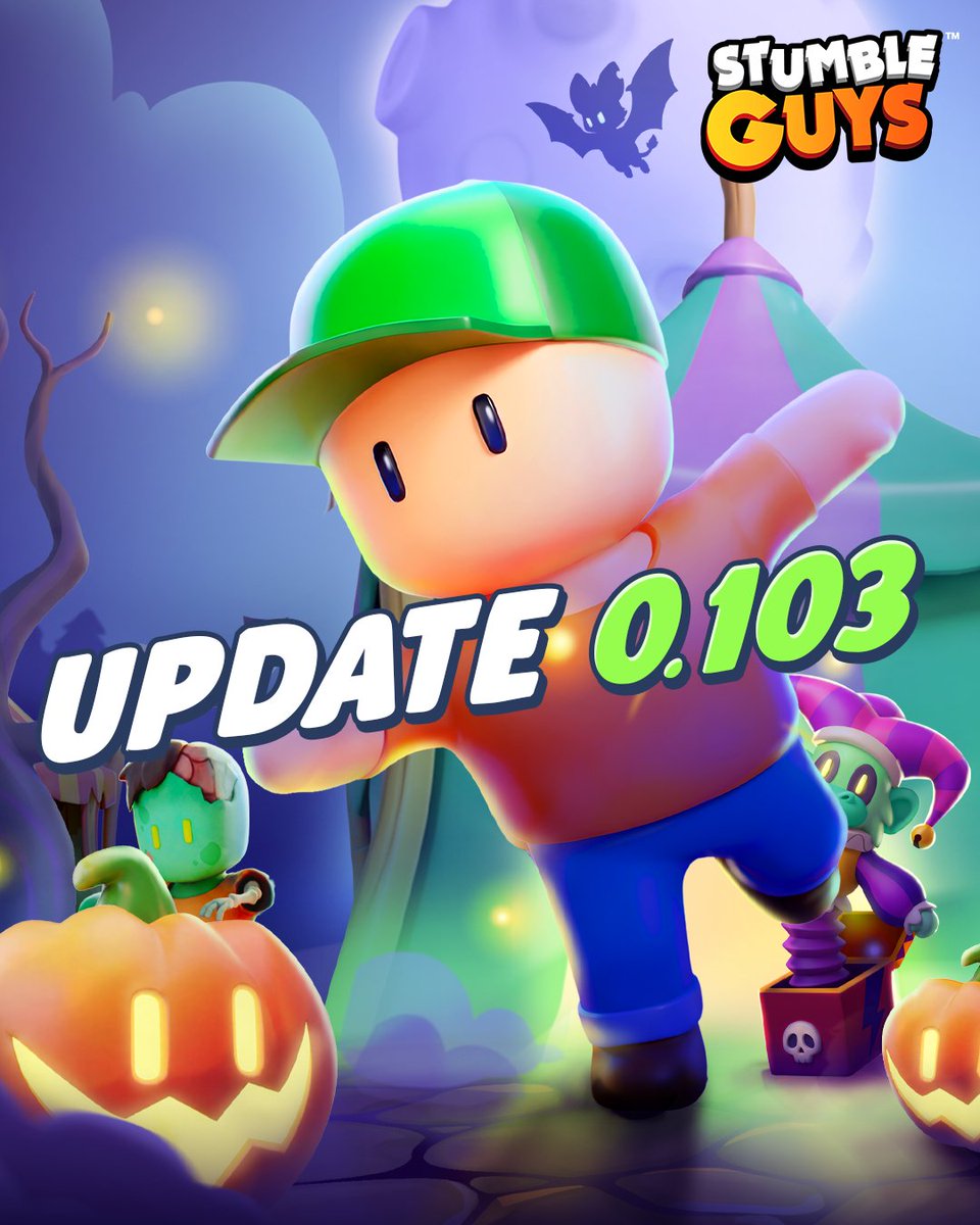 StumbleGuysGame's tweet photo. πͺ Update 0.103 is LIVE! πͺβ£
Step right up to the Cursed Fair π»π‘β£
π Avatar: The Last Airbender returns!
π Pollo Stick Ability!β£
π Stumbleween Community Event with special rewards!
ποΈ And MORE!β£
Full details here π https://t.co/mhVAKyYA9W
#stumbleguys #CursedFair https://t.co/EBbUvGFiqq