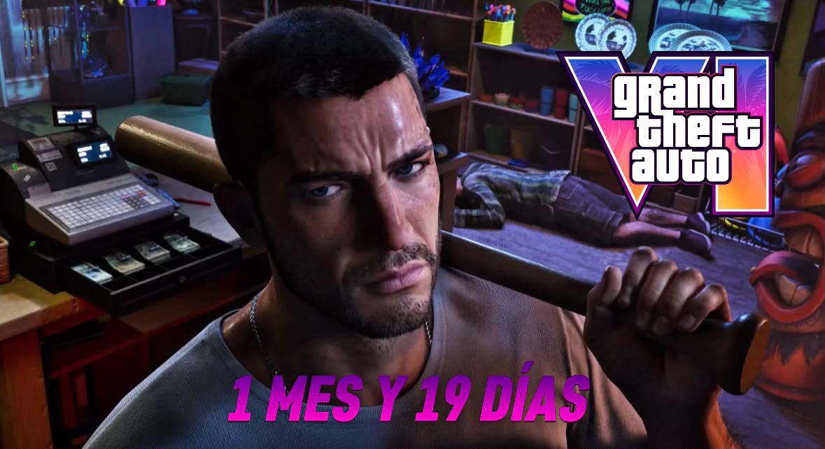 AlfaGames__'s tweet photo. 🚨| ES OFICIAL: 

GTA 6 se lanza oficialmente el próximo mes, estamos a 1 mes y 19 días para jugar después de más de 1 década al juego más importante de la historia. 

Hace 1 mes y 19 días era el 13 de agosto, ahora es el tiempo que nos queda 😵‍💫. https://t.co/AQxMhvZ9Pu