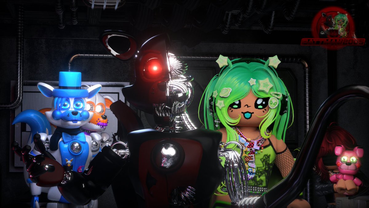 Pattman2005's tweet photo. It's Our Time To Shine! (FNAF/OC/Blender)

#fnaf #fivenightsatfreddys #oc #originalcharacter #blender #render #art https://t.co/7glpTDcQaO