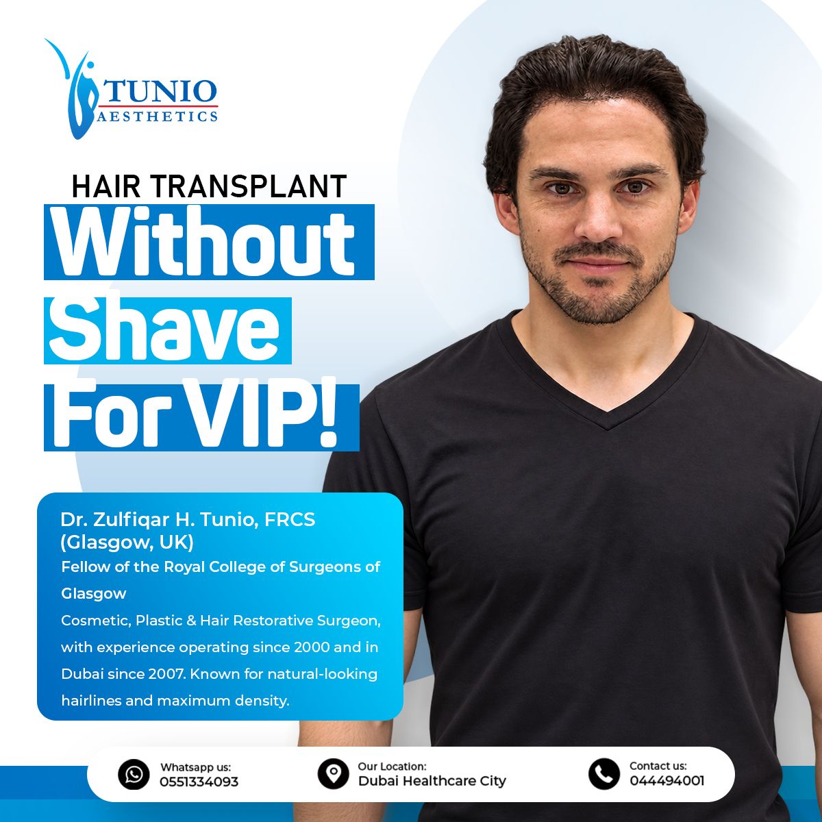 TunioAesthetics's tweet photo. A Hair Transplant Without Shaving? Yes, It’s Possible.
For clients who value privacy, discretion, and a polished appearance, a no-shave hair transplant can offer a more discreet approach to hair restoration.
.
#TunioAesthetics #HairTransplantDubai #HairTransplant #NoShave https://t.co/HX3sq6rBbh