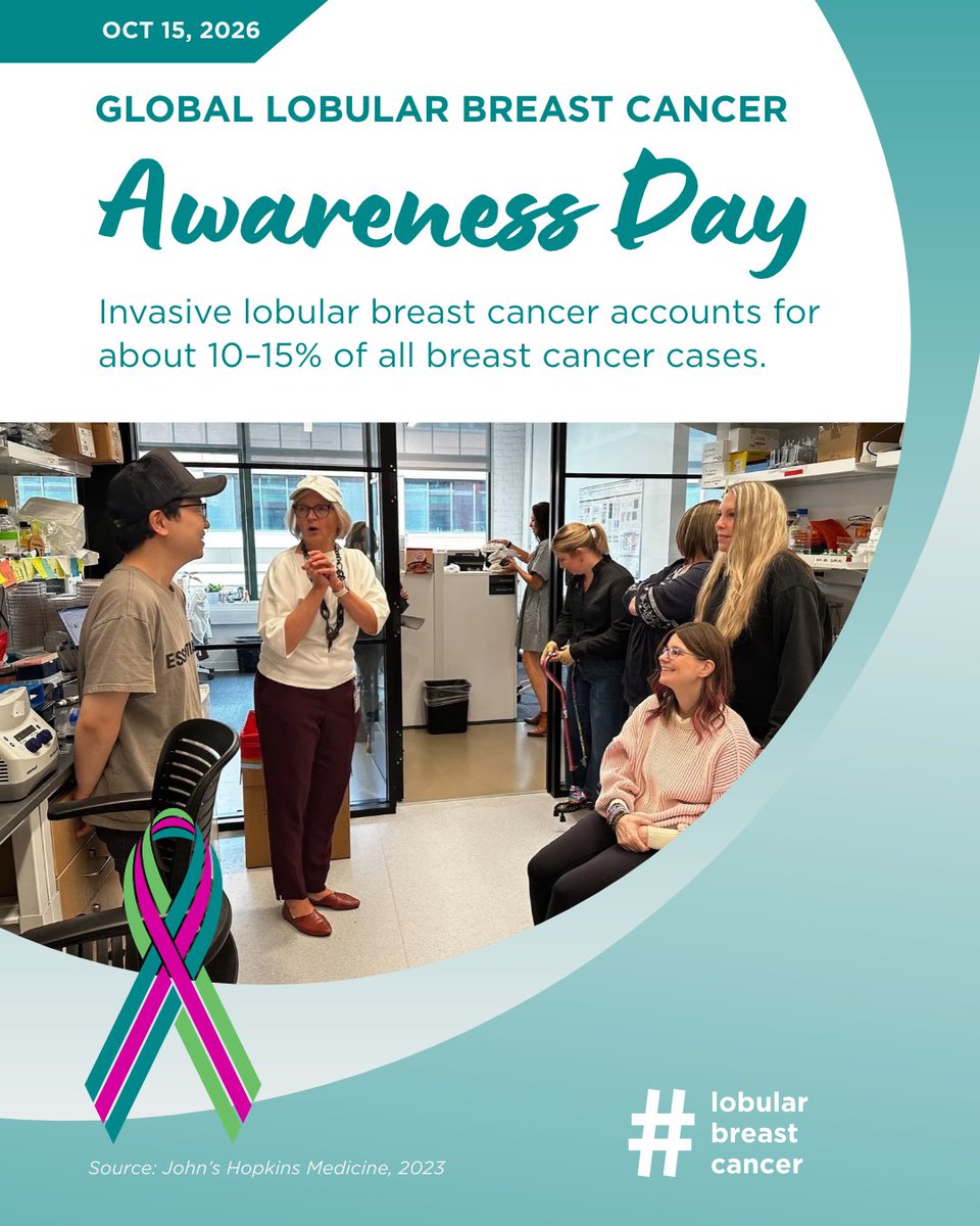 metavivor's tweet photo. On Global Lobular Breast Cancer Awareness Day, we call for more awareness and targeted research. Give now and be part of meaningful progress in #MBCresearch. Click the link in our bio!
#LobularBreastCancer #MBC #BreastCancerAwareness #METAvivor #FundMBC https://t.co/TWKGYCkuBw