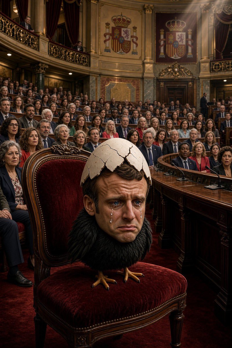 Grouchenka2's tweet photo. 🔴 🇫🇷🇪🇸 MACRON EN ESPAGNE… QUEL TRIOMPHE ! 😂

Macron vient célébrer l’amitié franco-espagnole .

Et le Sénat espagnol rejette la ratification du traité d’amitié et de coopération avec la France : 142 NON contre 106 OUI ! 🤣

Tapis rouge, embrassades… et derrière : « NON MERCI, EMMANUEL ! » 😂