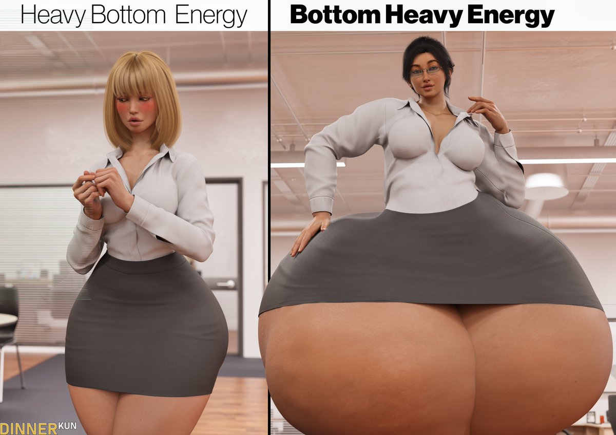 DinnerKun's tweet photo. Heavy bottom energy and Bottom Heavy energy
office edition! https://t.co/vQZhemhQqy