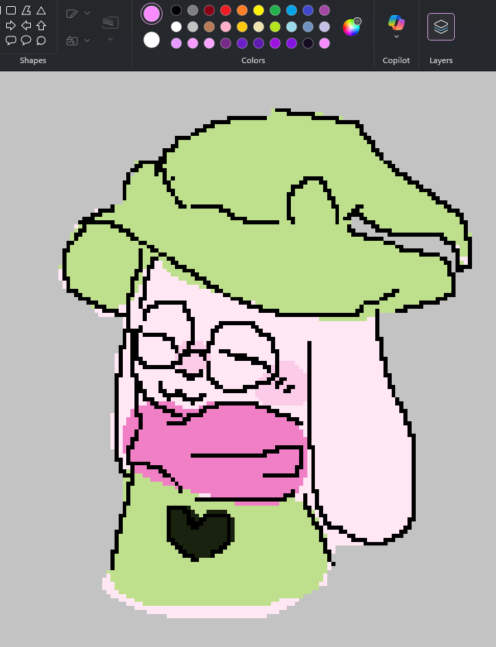 shellymo_'s tweet photo. here is my swiftly drawn ralsei on ms paint pls appreciate him https://t.co/eBbA8QFWSI