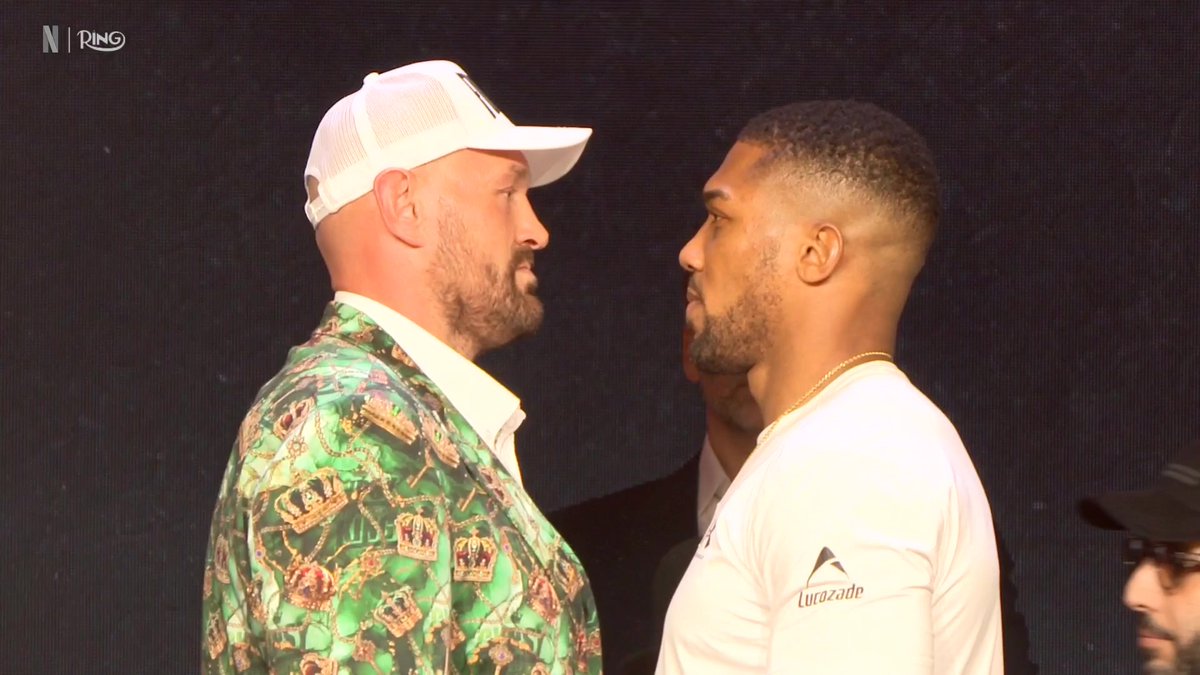 netflixsports's tweet photo. TEN YEARS IN THE MAKING.

TYSON FURY vs. ANTHONY JOSHUA
Friday, December 11
LIVE only on Netflix
#FuryJoshua https://t.co/mx4O8ItaaZ