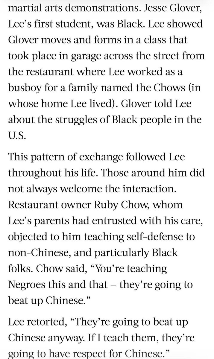 BmediaHQ's tweet photo. One of my favorite things about Bruce Lee was the respect and acceptance he had for the black community, especially for the era he was in https://t.co/m2AvXzVzQ0