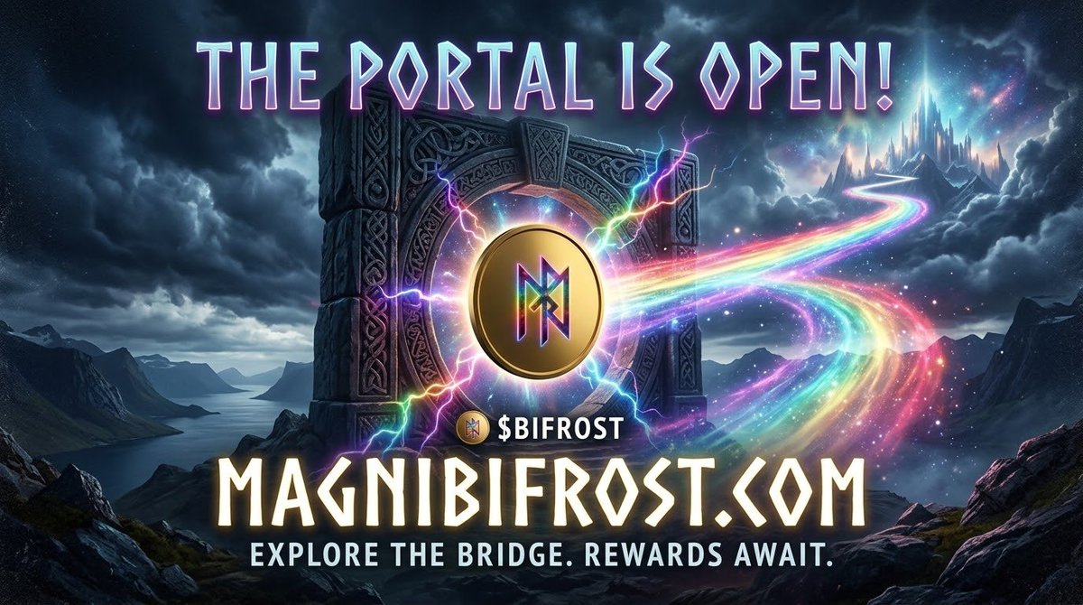 token_BIFROST's tweet photo. ⚡️ THE PORTAL TO ASGARD IS OPEN! ⚡️

The foundation of the cosmic bridge is officially set. We are proud to announce that the official website for $BIFROST is now LIVE! 

Discover our vision, explore the unique "Supply Crunch" mechanics, and learn how our Token-2022 contract directly rewards the loyal vanguard who hold the line. 

Cross the bridge and explore our new hub here:
🔗 https://t.co/7LBUD9jsd6

The true path to Valhalla awaits. 🛡️🌈

#BIFROST #Solana #Token2022 #Web3 #Crypto #HolderRewards
