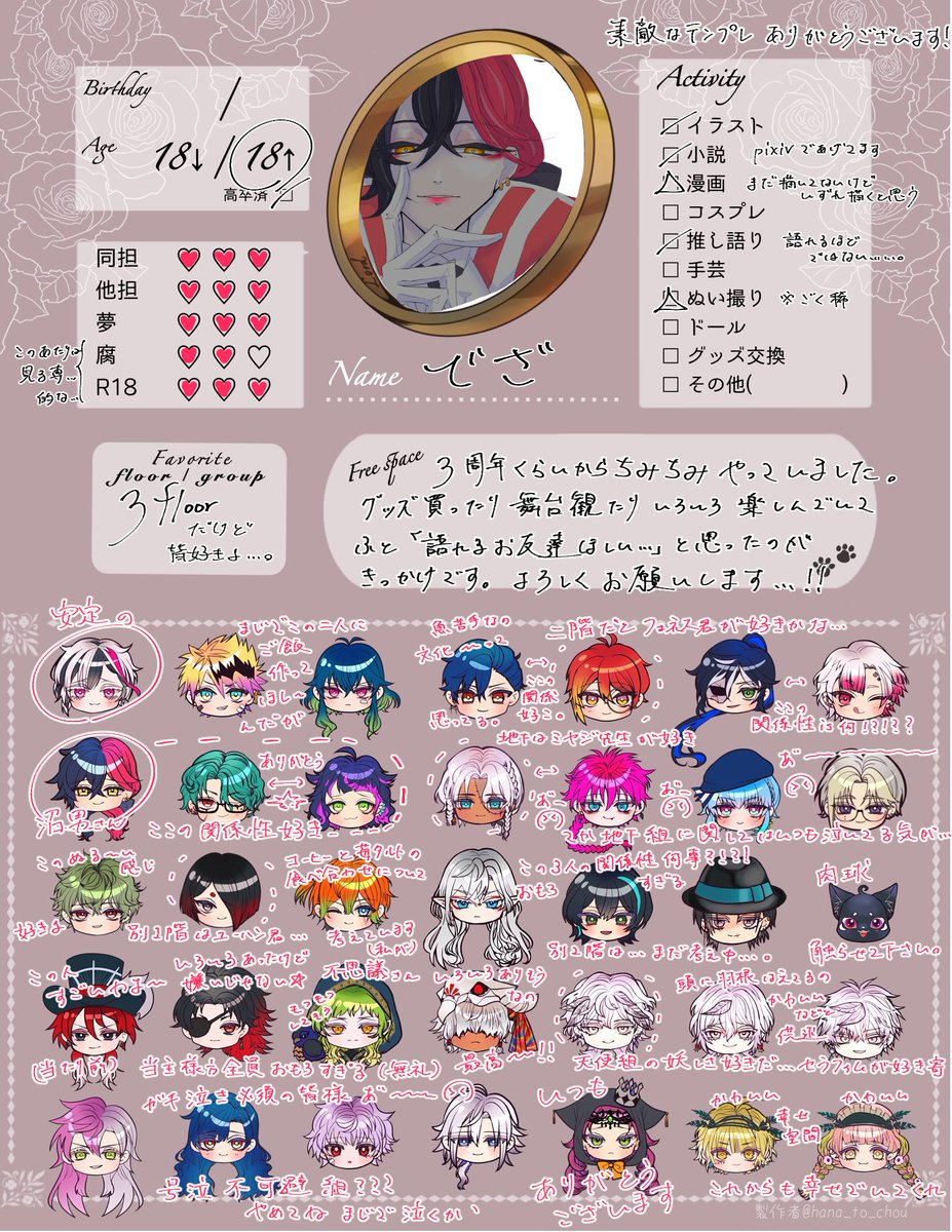Desire_g_'s tweet photo. #あくねこ好きさんと繋がりたい
#あくねこプロフィールカード

プロフテンプレお借りしての繋タグ失礼します！
本編やら妄想やら幻覚やらでわちゃわちゃしたいなって思っています……
反応いただいた方を巡回し、気になった方を無言フォローさせていただきます🙇🙇🙇
よろしくお願いいたします！！ https://t.co/w8JmvEKyGl