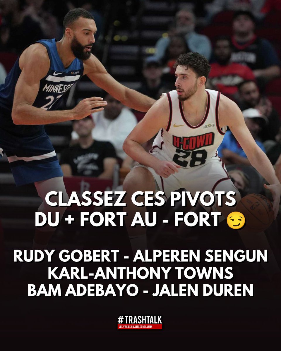 TrashTalk_fr's tweet photo. Petit jeu du soir, bonsoir. 

Classez ces pivots du + fort au - fort 😏 https://t.co/GfhuRJ7khP
