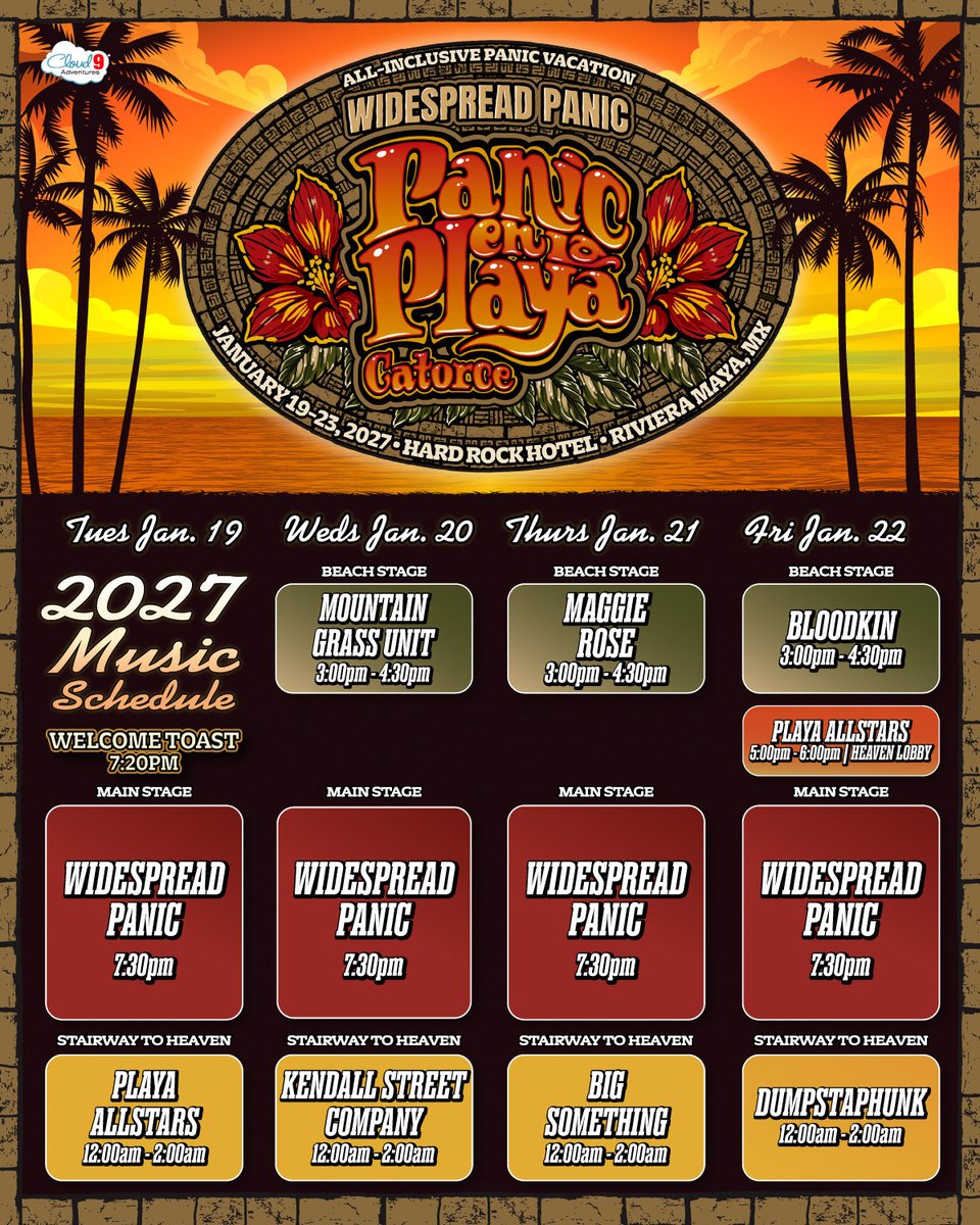 dumpstaphunk's tweet photo. 🏝️🇲🇽 Meet us in #Mexico at @panicenlaplaya Jan 19-22 for the phunkation of a lifetime in Riviera Maya! 4 nights of music, all-inclusive amenities &amp; good times ahead. Book your room now, we’ll see you there! ⚜️

https://t.co/bO9Ic1134A

#dumpstaphunk #panicenlaplaya #rivieramaya https://t.co/FAjMA0Gs9j