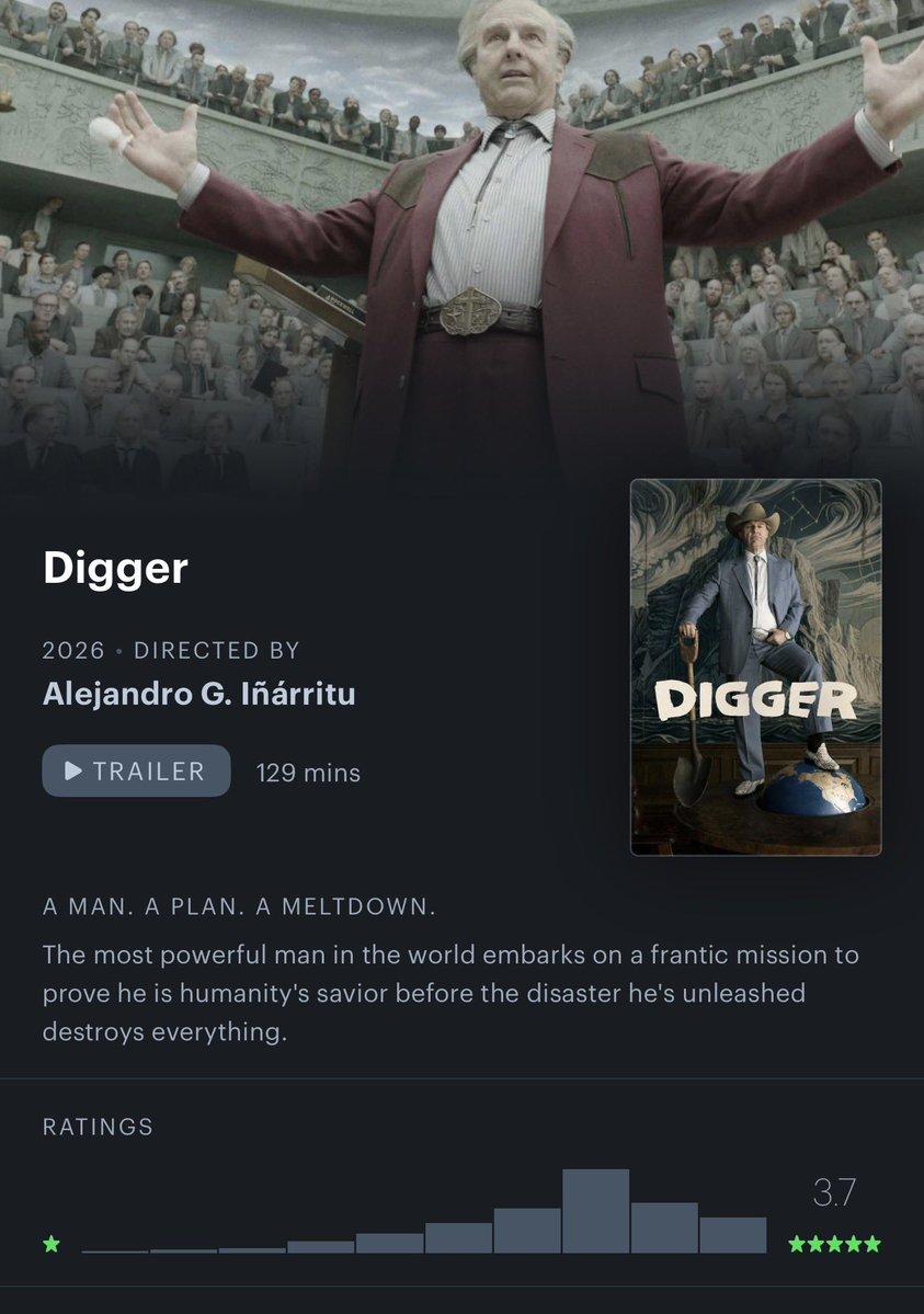 ShaneTalksFilms's tweet photo. @absoIute_batman it’s crazy how you’d never know that digger and primetime have the same ratings (for now) given the public reception so far🫢 https://t.co/swZ69DBMK0