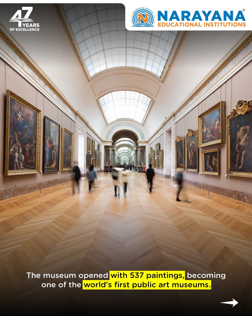 DottieEverp7es's tweet photo. The Louvre opened to the public on 10 August 1793, transforming a former royal palace into a home for art and history. Today, it is the world’s most visited museum, housing over 500, 000 objects, including the Mona Lisa and Venus de Milo. https://t.co/KPwOI0ehfR