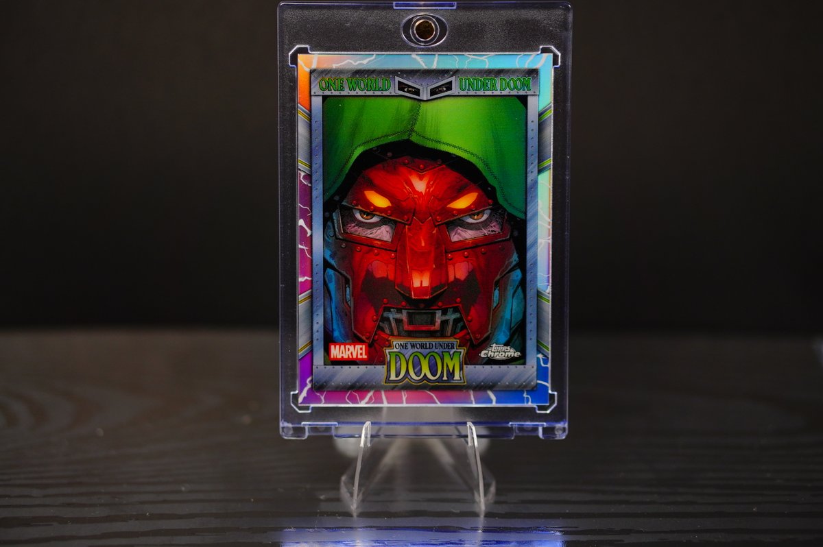 HarpoonHobbyCo's tweet photo. 💥 2024 Topps Chrome Marvel One World Under Doom Doctor Doom Refractor #OW-06

Just dropped on IG → https://t.co/hjK6ZPEJVv

More cards: https://t.co/2FndiH4gsD https://t.co/R4AaLC9R3d
