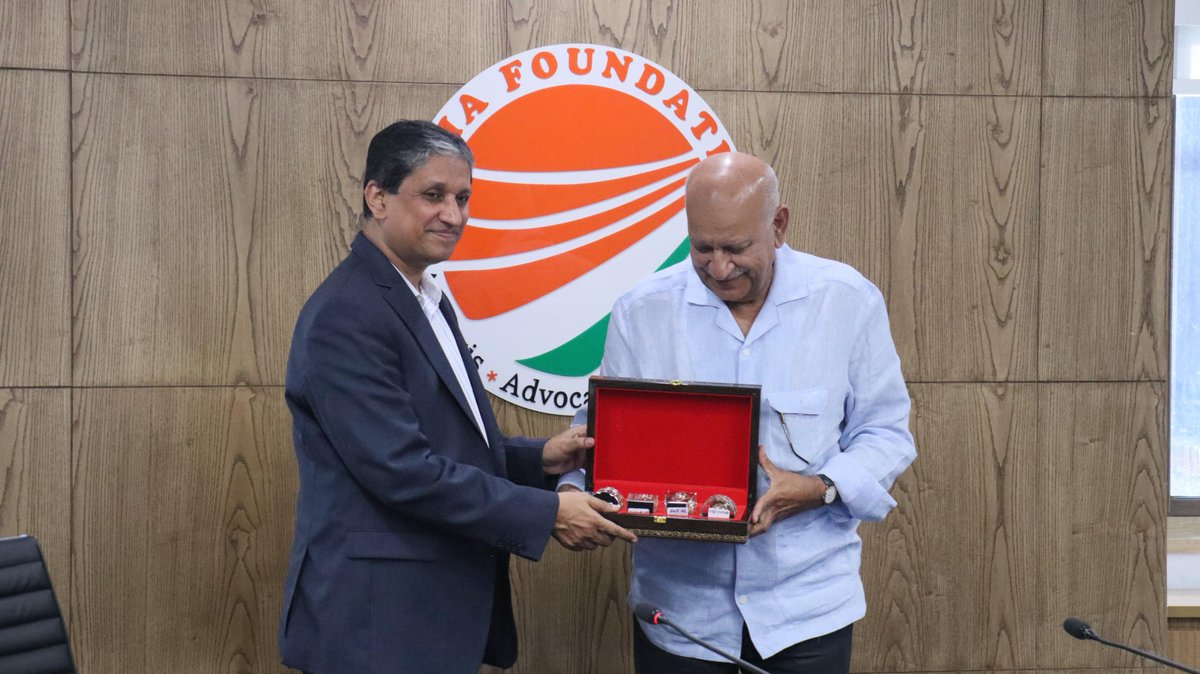 indfoundation's tweet photo. On 30 September 2026, India Foundation hosted a farewell in honour of H.E. M. Riaz Hamidullah, High Commissioner of Bangladesh to India, marking the conclusion of his tenure.  We extend our sincere appreciation for his contributions to bilateral ties, and wish him continued success.