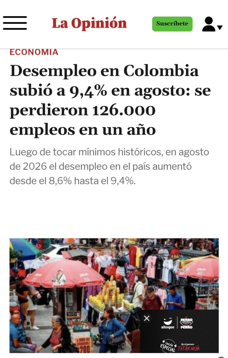 IngAndres17's tweet photo. ¿Cómo asi que ahora se llama la patria del desempleo? Y el milagro? https://t.co/NNcmavaW42