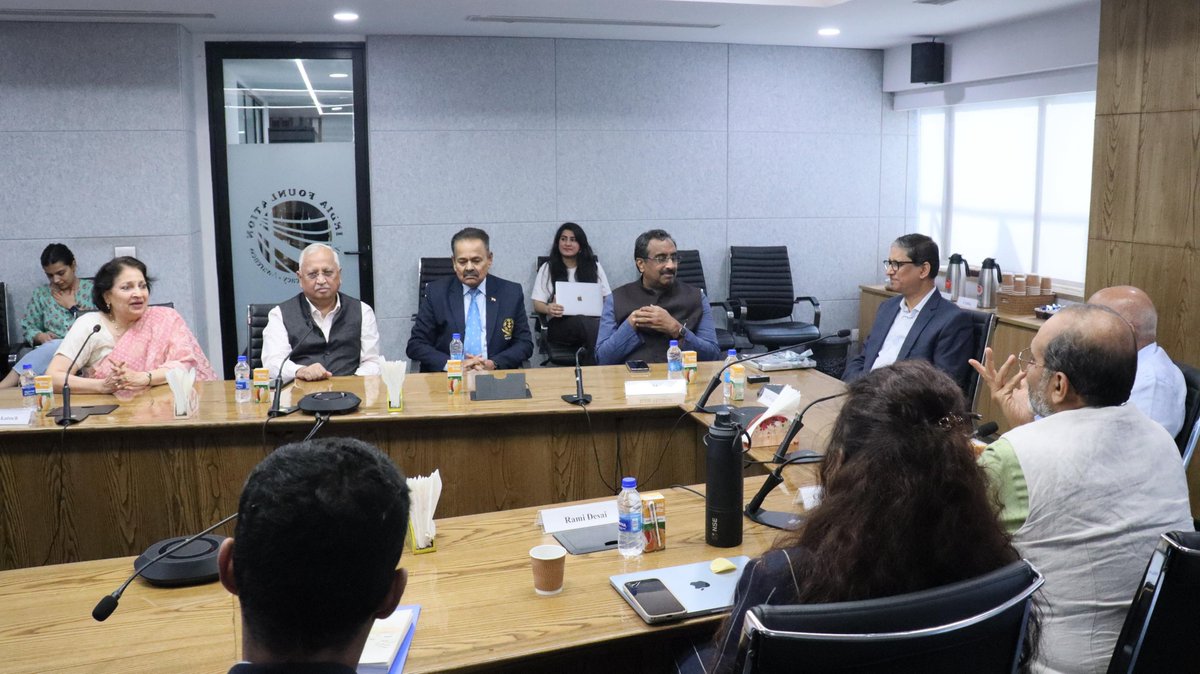 indfoundation's tweet photo. On 30 September 2026, India Foundation hosted a farewell in honour of H.E. M. Riaz Hamidullah, High Commissioner of Bangladesh to India, marking the conclusion of his tenure.  We extend our sincere appreciation for his contributions to bilateral ties, and wish him continued success.