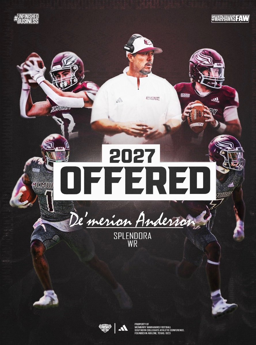 DeAnderson_14's tweet photo. AGTG I’m blessed to receive my first offer from MCU💯💪🏾 @TheCoachDiesel @CoachHurleyJr @AndersonQBs https://t.co/ZhPBHXCKdE