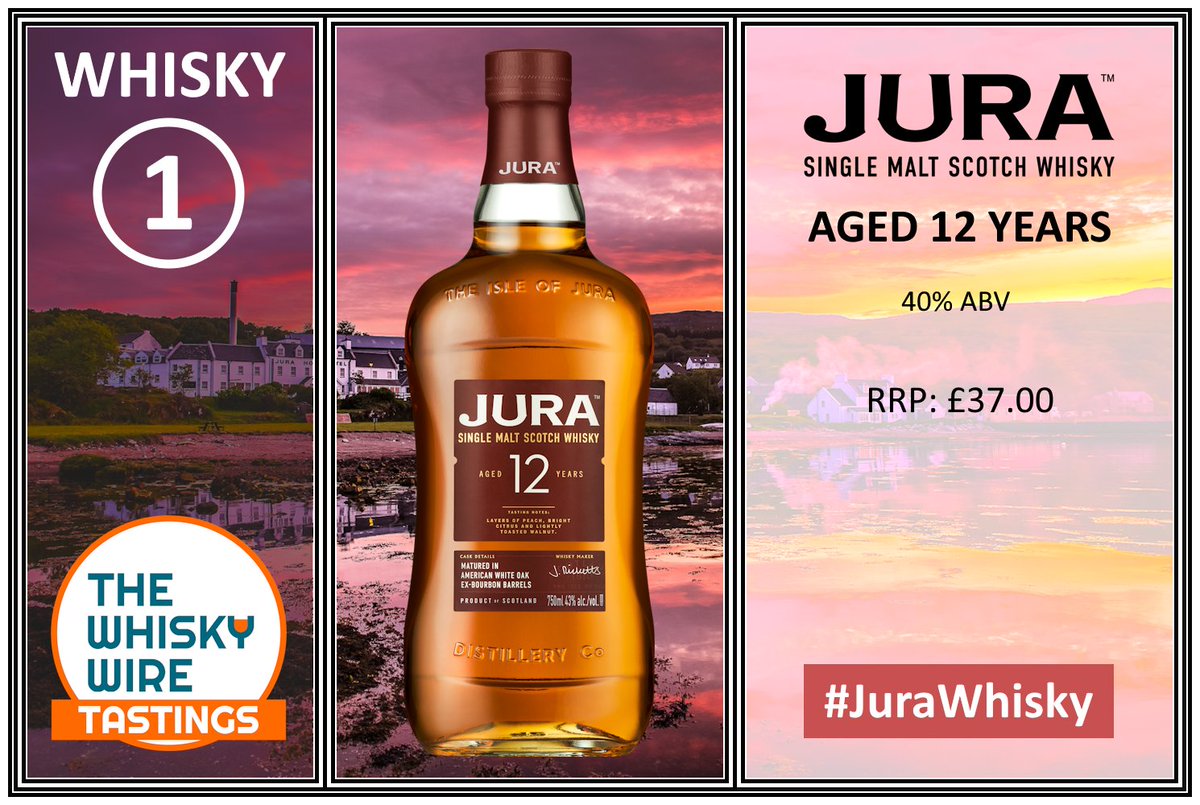 TheWhiskyWire's tweet photo. Let’s kick things off with our first sensory story of the night; Jura Aged 12 Years. What does it dish up and deliver on the nose? #JuraWhisky #BePartOfTheDramfotainment #Scotch #Whisky https://t.co/DSgH3v3fQY