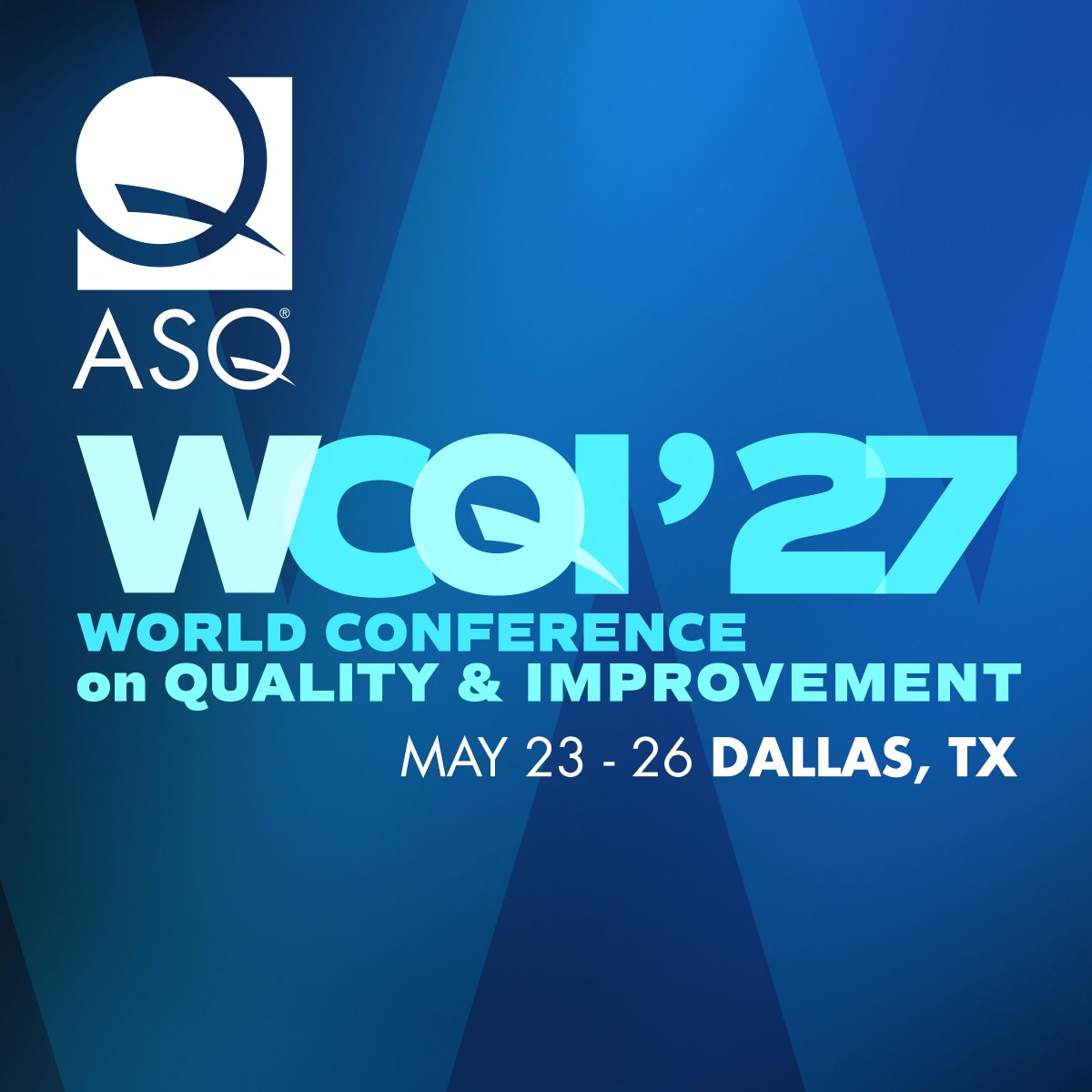 ASQ's tweet photo. REGISTRATION IS NOW OPEN for ASQ’s World Conference on Quality and Improvement (WCQI)!

Join quality professionals from around the world for practical insights, meaningful conversations, and opportunities to collaborate.

Register: https://t.co/GZA3x22RKo https://t.co/f4kizU62BE https://t.co/d6fQ344657