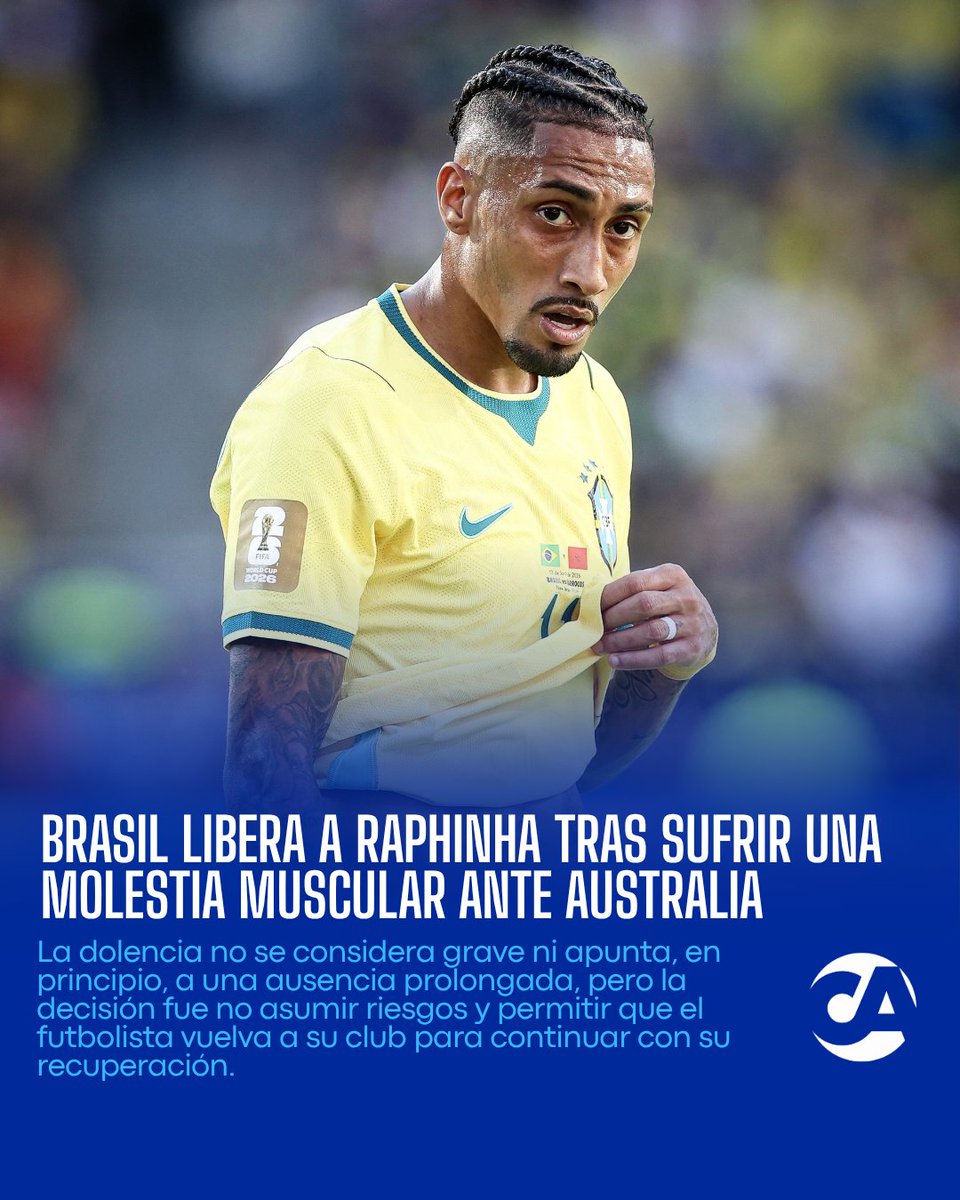 🇧🇷🚨 ¡RAPHINHA DEJA LA CONCENTRACIÓN DE BRASIL! El atacante brasileño regresará de inmediato a Barcelona después de sufrir una leve molestia muscular duran…