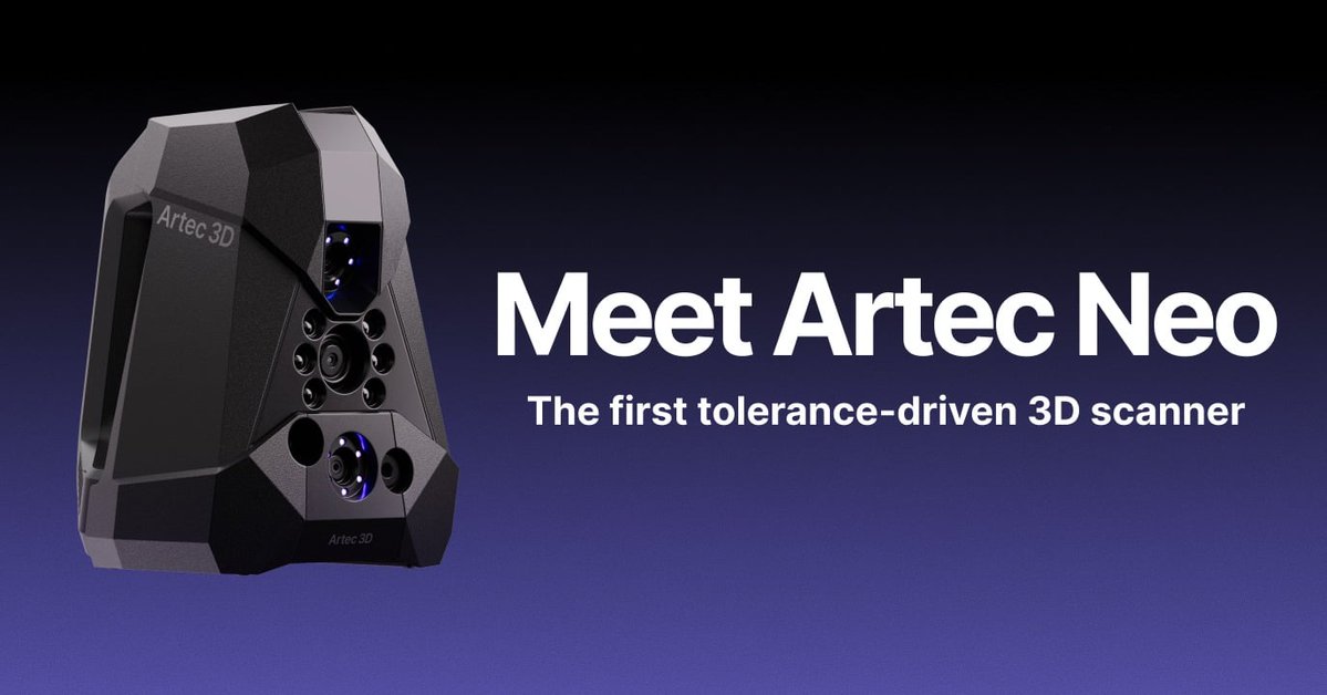 GoEngineer's tweet photo. Combining metrology-grade accuracy, high-resolution detail capture, and high-speed target-free scanning, the new #Artec3D Neo wireless hybrid #3Dscanner captures intricate geometries, critical features, and full-color textures in one seamless workflow.
๐ https://t.co/8edSvtaHMI https://t.co/Ucbo7WqPDm