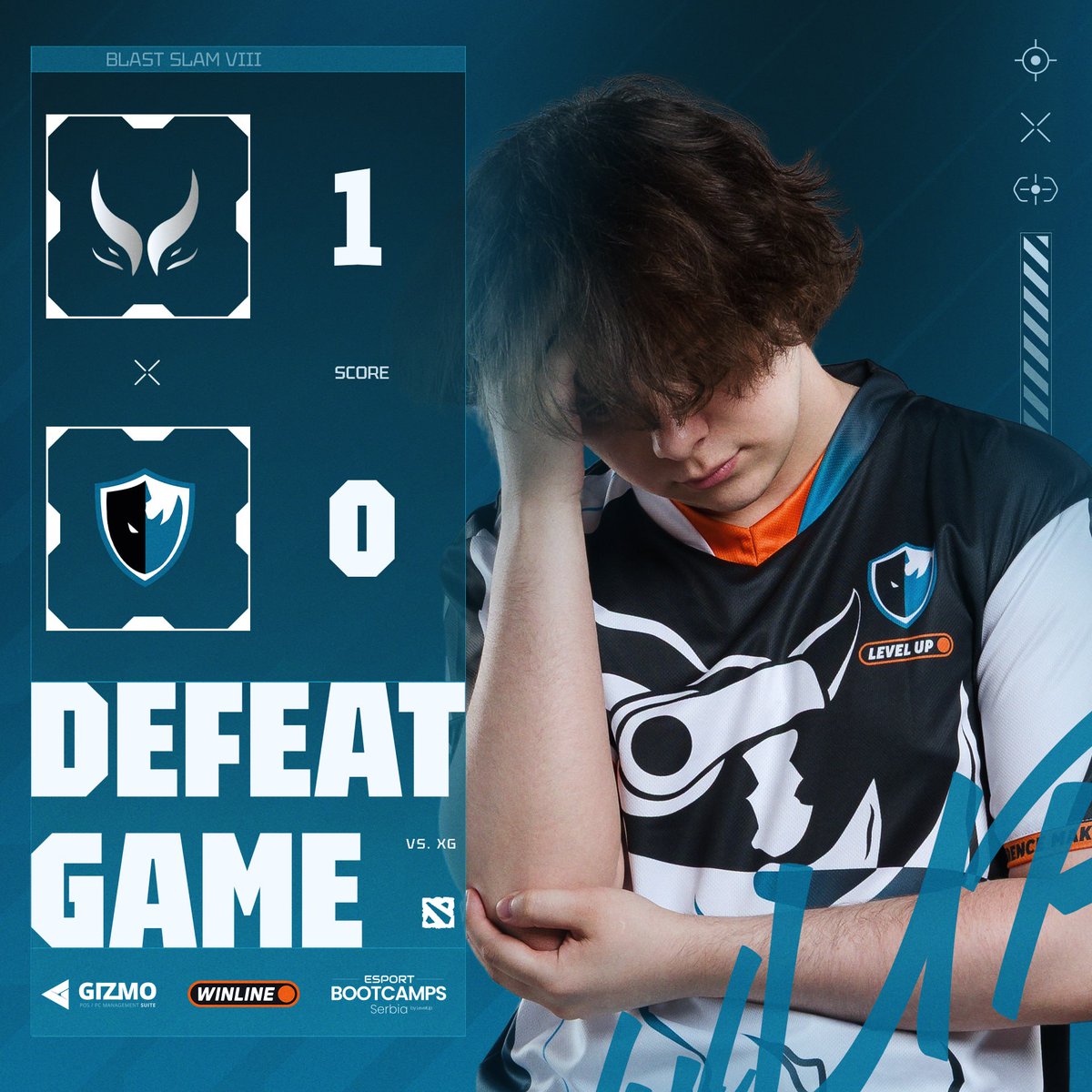 LevelUPggwp's tweet photo. Game 1 huh, almost ...🙁
#blast #levelup #dota @BLASTDota https://t.co/81LVG9SpGG