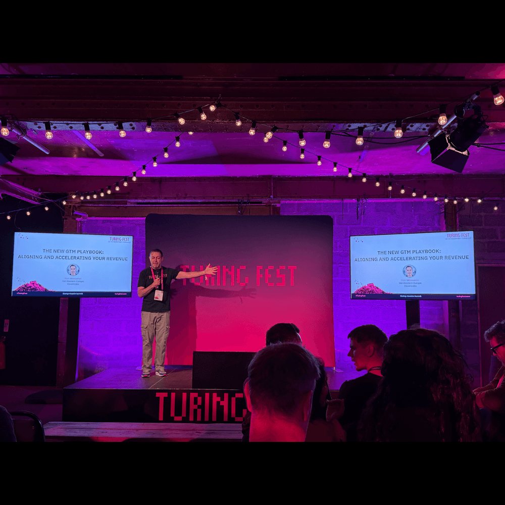 ClideyOfficial's tweet photo. Our co-founder and CTO, Anguel Hristozov, was at Turing Fest last week, where founders and operators talked about AI, go-to-market, and building strong teams.

Here's what we're taking away:

- Most AI rollouts fail for old reasons. Nobody owns the agent when it breaks, and there's no shared idea of what "good" looks like.
- The most valuable AI work sits in your own workflows. Generic tools cover common tasks, but your rules and exceptions need a setup built by people who know the business.
- As AI content floods the market, trust and community become the things you can't buy or automate.
- Augment people first. Automate once a process is stable.
Talks from Stan Massueras, April Dunford, Hana Abaza, and Husayn Kassai got us thinking. 

At Clidey, we like tech that fits how your team really works. This was a good reminder of why.