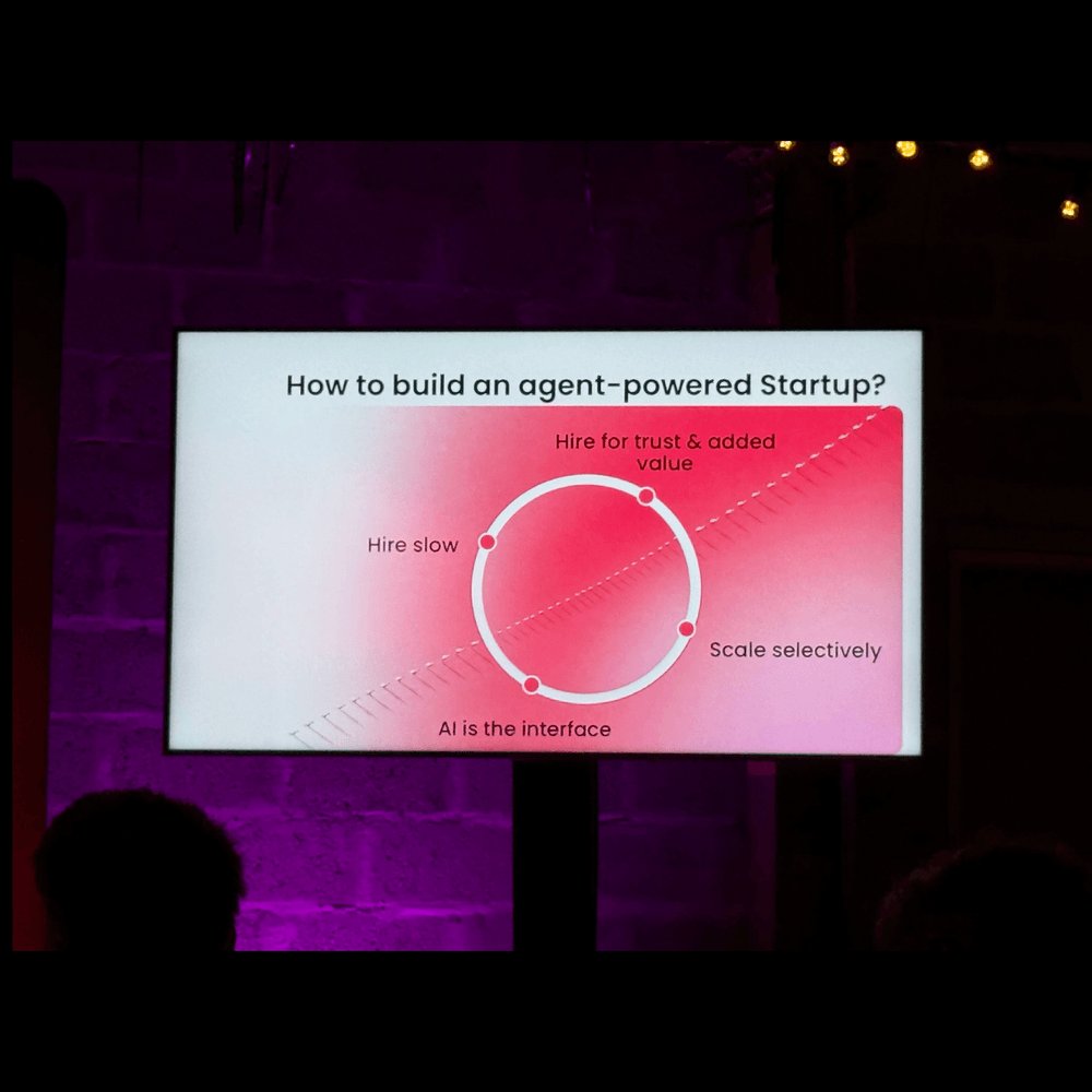 ClideyOfficial's tweet photo. Our co-founder and CTO, Anguel Hristozov, was at Turing Fest last week, where founders and operators talked about AI, go-to-market, and building strong teams.

Here's what we're taking away:

- Most AI rollouts fail for old reasons. Nobody owns the agent when it breaks, and there's no shared idea of what "good" looks like.
- The most valuable AI work sits in your own workflows. Generic tools cover common tasks, but your rules and exceptions need a setup built by people who know the business.
- As AI content floods the market, trust and community become the things you can't buy or automate.
- Augment people first. Automate once a process is stable.
Talks from Stan Massueras, April Dunford, Hana Abaza, and Husayn Kassai got us thinking. 

At Clidey, we like tech that fits how your team really works. This was a good reminder of why.