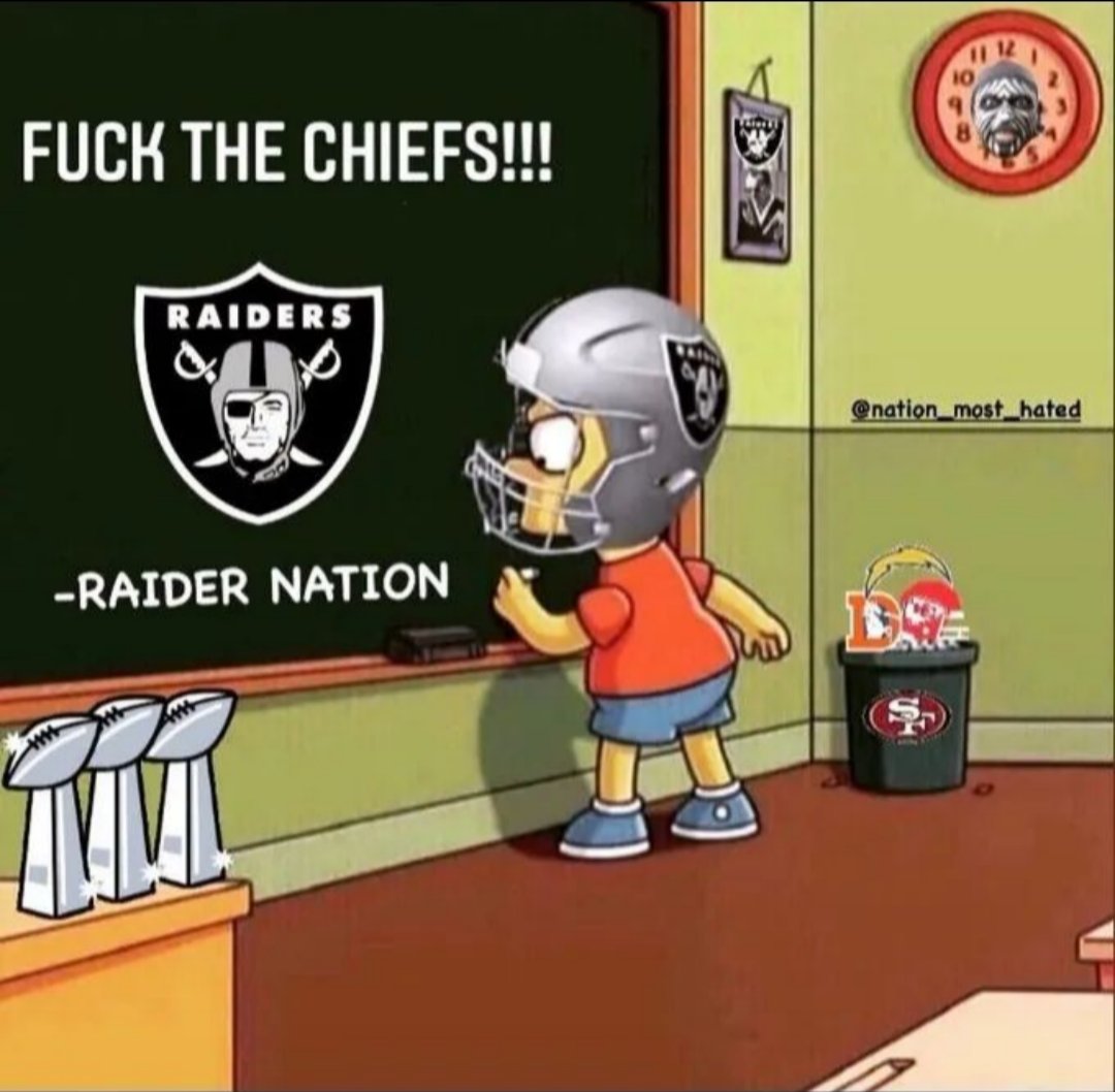 ZombieRaider707's tweet photo. Always this! 🏴‍☠️
#RaiderNation https://t.co/H7U22p7I0a