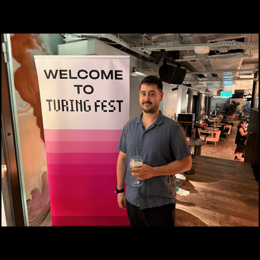 ClideyOfficial's tweet photo. Our co-founder and CTO, Anguel Hristozov, was at Turing Fest last week, where founders and operators talked about AI, go-to-market, and building strong teams.

Here's what we're taking away:

- Most AI rollouts fail for old reasons. Nobody owns the agent when it breaks, and there's no shared idea of what "good" looks like.
- The most valuable AI work sits in your own workflows. Generic tools cover common tasks, but your rules and exceptions need a setup built by people who know the business.
- As AI content floods the market, trust and community become the things you can't buy or automate.
- Augment people first. Automate once a process is stable.
Talks from Stan Massueras, April Dunford, Hana Abaza, and Husayn Kassai got us thinking. 

At Clidey, we like tech that fits how your team really works. This was a good reminder of why.