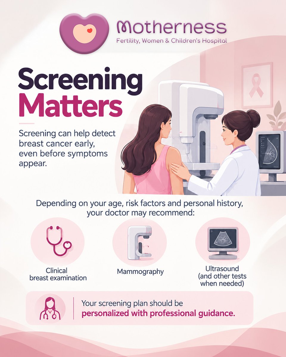 mothernesshosp's tweet photo. Breast cancer can affect women at different stages of life, and early awareness can make a meaningful difference.
#BreastCancerAwarenessMonth #BreastCancerAwareness #BreastHealth #EarlyDetection #KnowCheckAct #WomenHealth #WomensHealth #BreastCancerPrevention #CancerAwareness https://t.co/qWnzYS0sA6