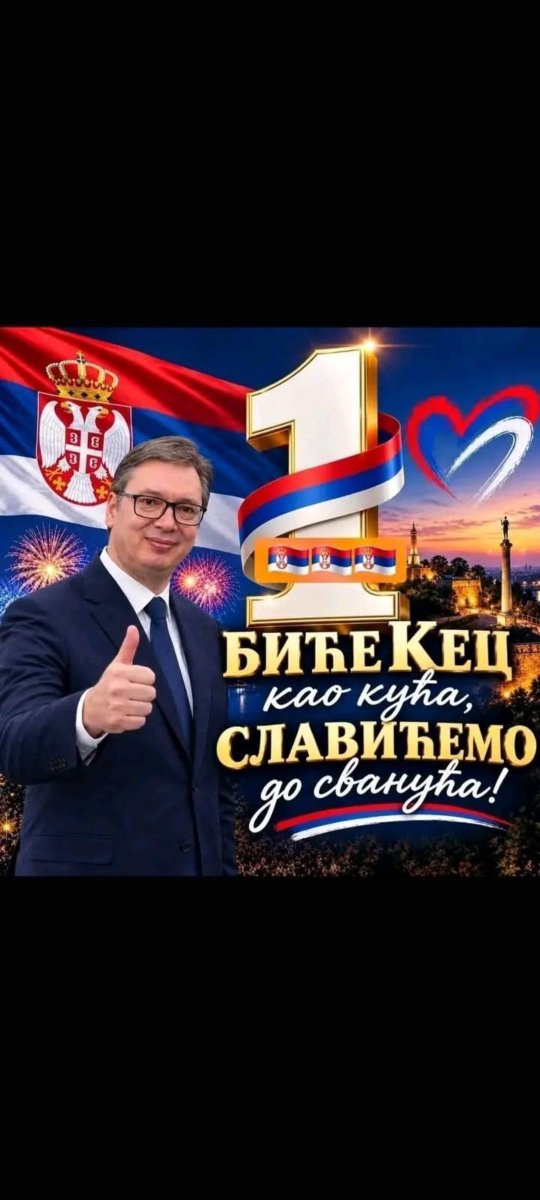 KlaraPavlo71811's tweet photo. Kad se čuva ono što je naše i voli svoja zemlja, onda se zna šta znači zajedništvo. Jedna zemlja, jedan narod, jedno srce. Živela Srbija! #srbijapobeđuje #ujedinjenasrbija https://t.co/FQ32IDp0uC