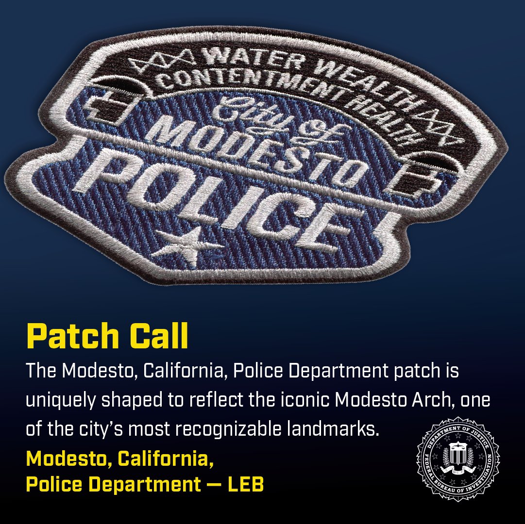 FBILEB's tweet photo. To read the September Patch Call for the Modesto, California, Police Department, go to https://t.co/VaclDJBpXZ. https://t.co/wyQsHdmBgr