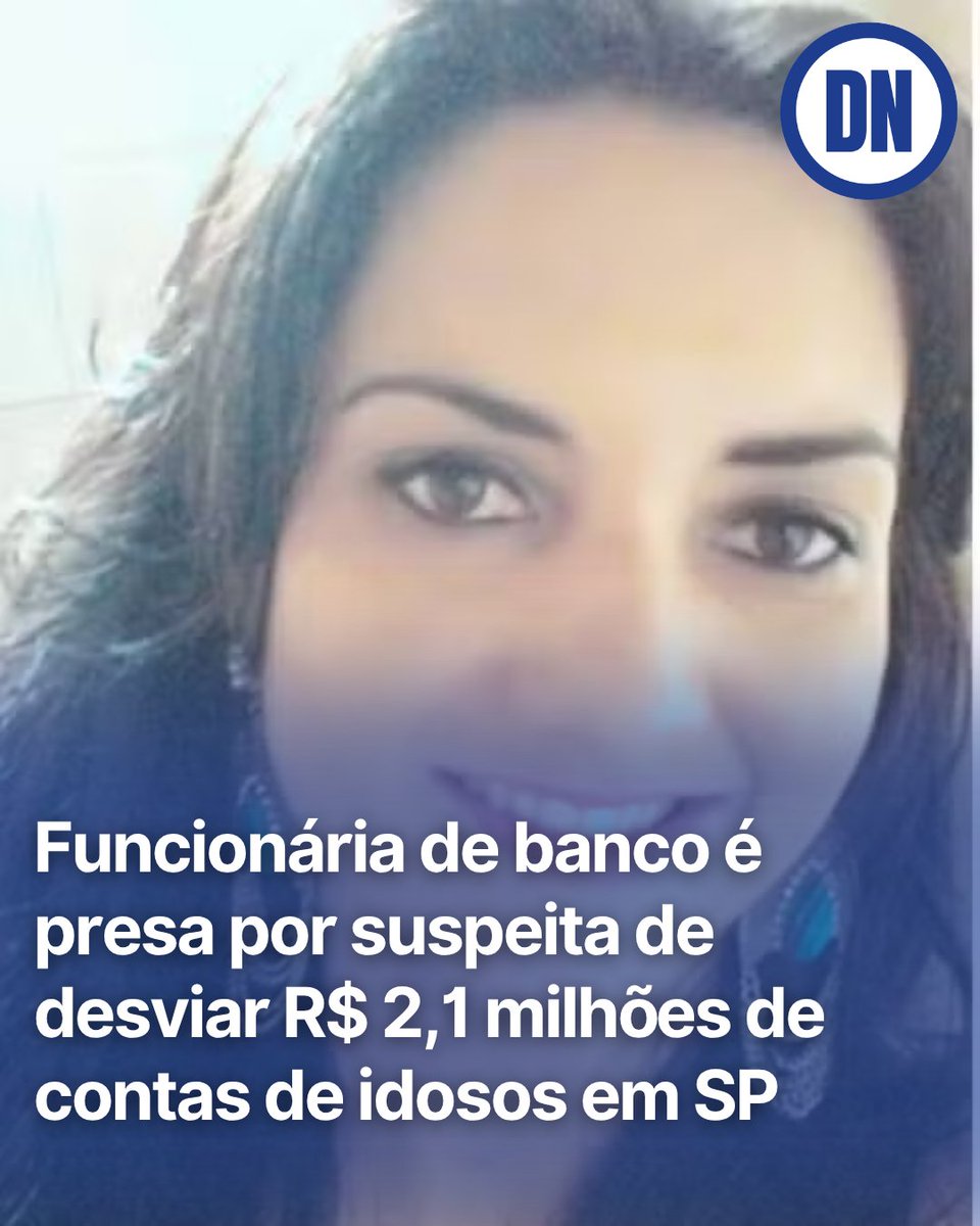 RedacaoDN's tweet photo. Uma gerente bancária é suspeita de desviar R$ 2,1 milhões de clientes considerados vulneráveis no interior de São Paulo.

Segundo a investigação, o esquema teria envolvido saques, empréstimos e transferências não autorizadas. Ela e o namorado foram presos.

Entenda o caso no Diário de Notícias. Link na bio.