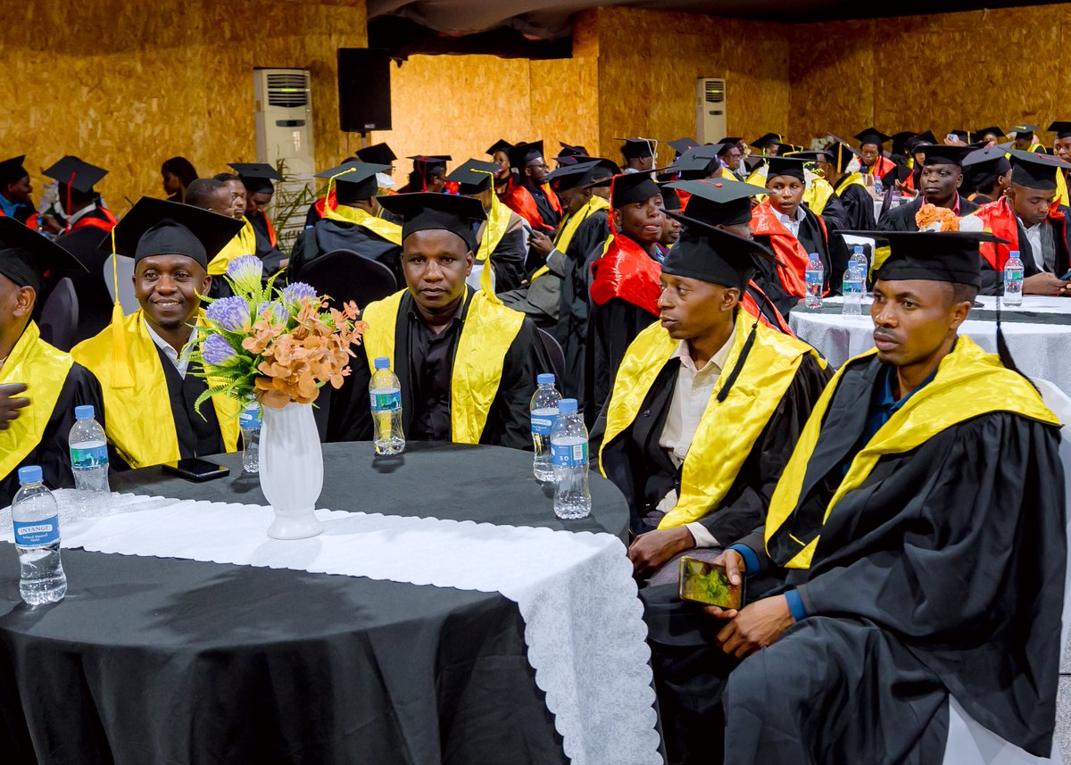 UR_CoE's tweet photo. At the Certificate Awarding Ceremony for A1-holder secondary school teachers who successfully completed the CPD–Graduate Diploma in Education, Principal Prof. Florien Nsanganwimana highlighted the programme’s commitment to strengthening teacher professionalism.

“I want to make very clear that the professional diploma in education that you are receiving today meets the same standards as any other qualification awarded by university because the development and teaching and assessment followed our own standards.”

The programme’s practical design combined 11 modules, online and weekend learning, continuous assessment, subject-specific pedagogy and school attachments-equipping 137 teachers with essential pedagogical knowledge and classroom experience.