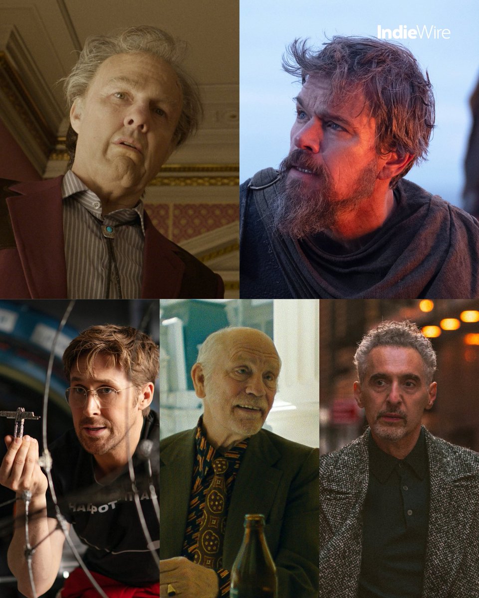 IndieWire's tweet photo. IndieWire's frontrunners for Best Actor at the 2027 #Oscars.

Tom Cruise, “Digger”
Matt Damon, “The Odyssey”
Ryan Gosling, “Project Hail Mary”
John Malkovich, “Wild Horse Nine”
John Turturro, “The Only Living Pickpocket in New York”

See the full list of nominee predictions: https://t.co/iCbKmCRVS8